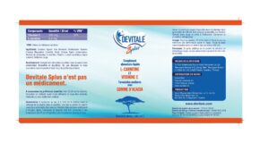 Alternative view of Devitale S Plus L-Karnitin ve Vitamin C İçeren Sıvı Takviye Edici Gıda (500 cc)