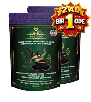 2 x Prebico Kolombiya ve Hindiba (Chicory) Filtre Kahve